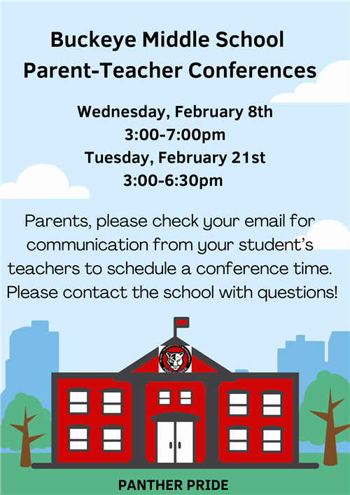 Buckeye MS Winter 2023 Parent Teacher Conf